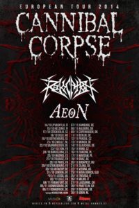 cannibale corpse europe tour herbst 2014
