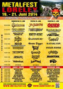 Metalfest 2014 Running Order Stand 24.05