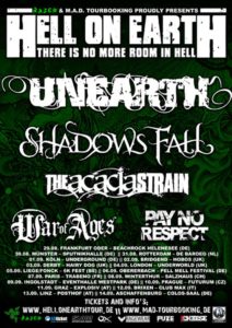 Hell On Earth Tour Plakat 2014 Stand 13.06.14