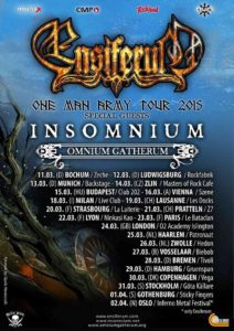 Ensiferum März 2015 Tour Flyer stand 29.03