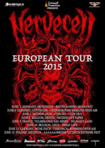 Nervecell Europa Tour Juni 2015 Flyer