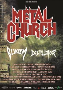 metalchurch - 2016 tourposter
