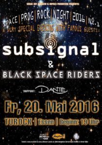 Space Prog Rock Night 2016 Tourplakat