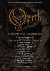Opeth Tourposter 2016