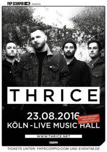 Thrice - Köln 2016 August Flyer