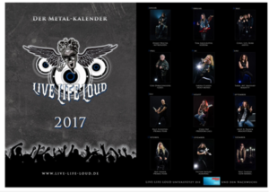 Live Life Loud 2017 Kalender Bild Sep