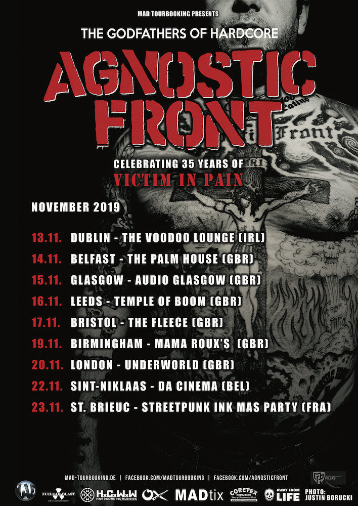 agnostic front tour uk