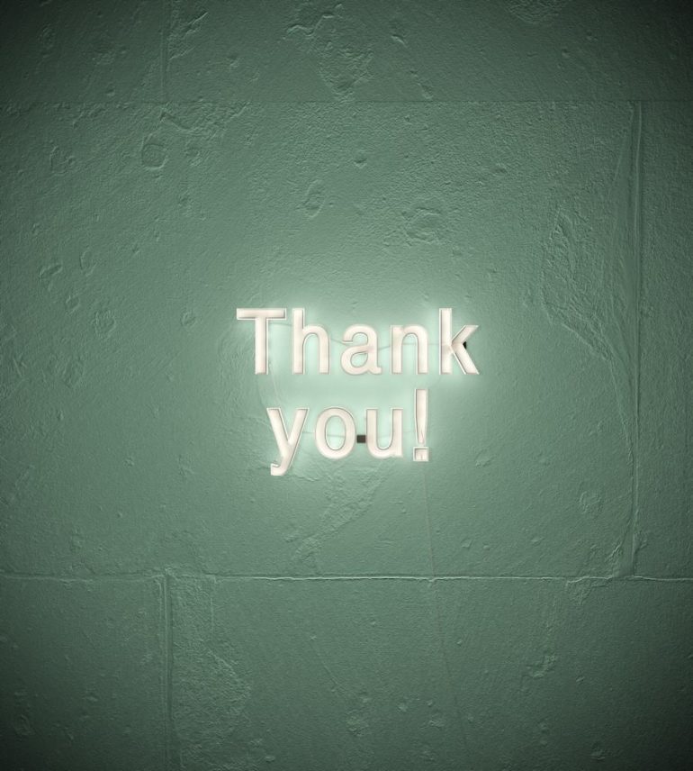 Thank You - Photo by Morvanic Lee on Unsplash