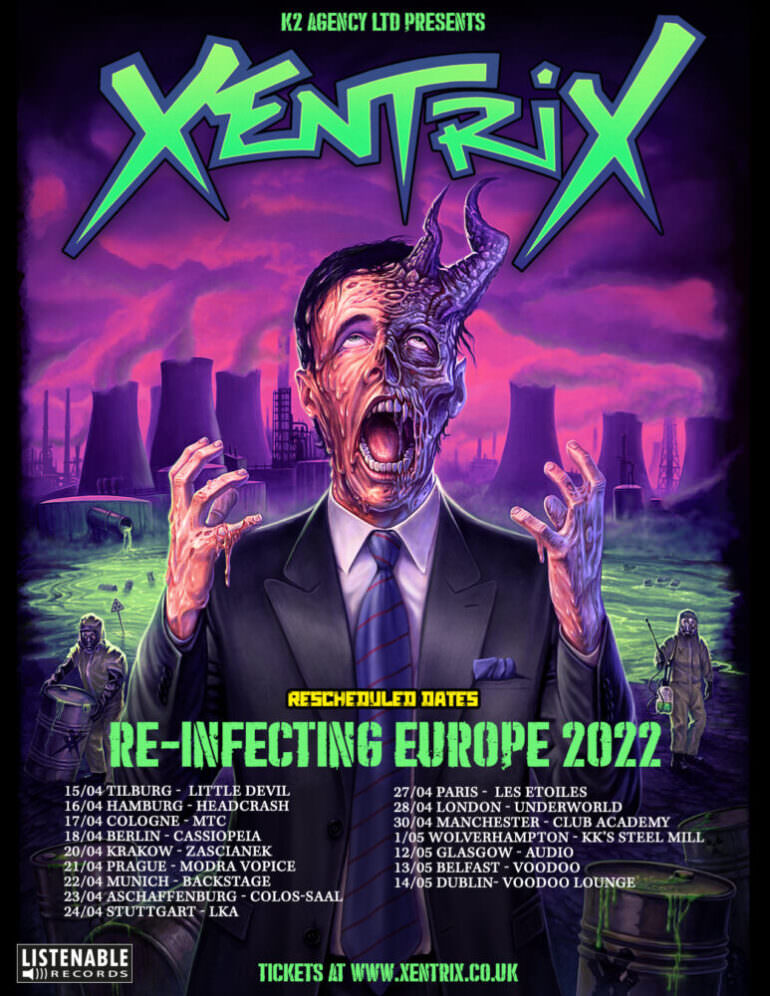 Xentrix verschieben Re Infecting Europe  Tour  auf 2022  