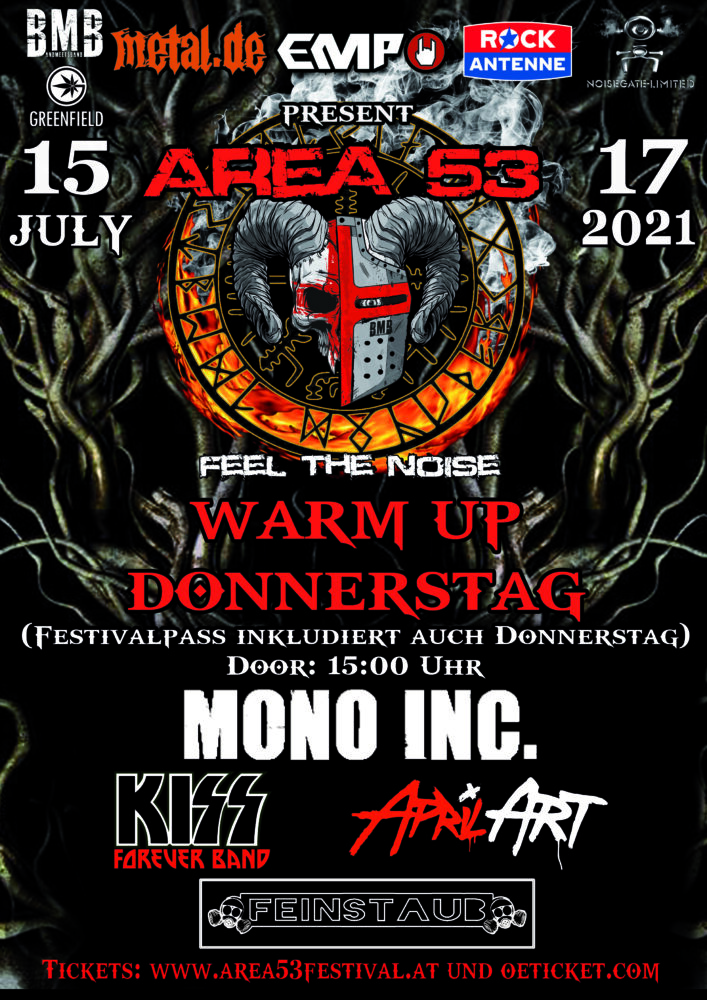 Area 53 Festival: Warm-Up-Tag steht nun fest - Time For Metal - Das Metal  Magazin & Metal Podcast
