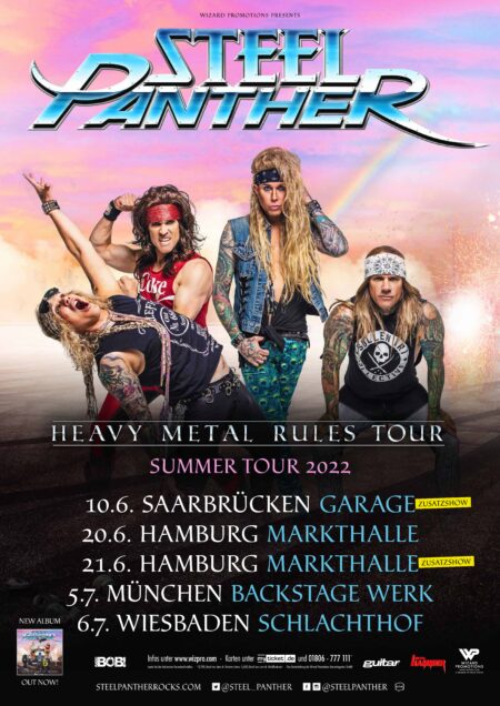 steel panther tour 2022 deutschland
