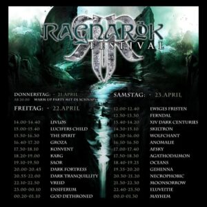 Running Order Ragnarök Festival 2022