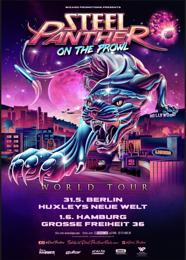 steel panther tour 2023 europe