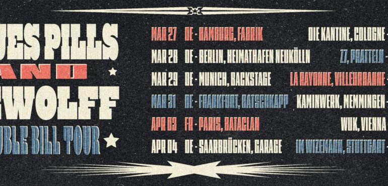 Blue Pills and Dewolff, Double Bill Tour 2026