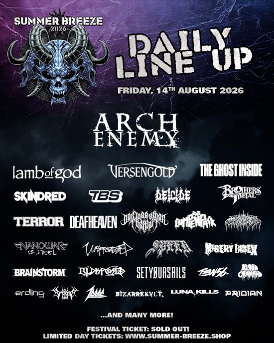 Summer Breeze 2026, Freitag