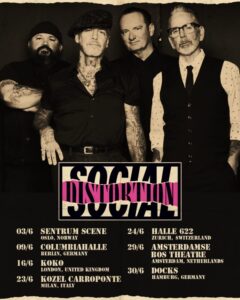 Social Distortion live im Docks Hamburg am 30.06.2026.