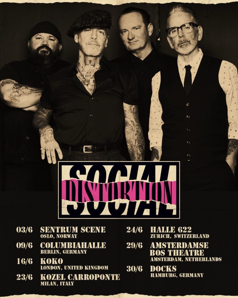 Social Distortion live im Docks Hamburg am 30.06.2026.