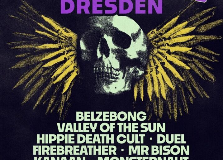 Heavy Psych Sounds Fest Dresden 2026 mit Skull und Flügel-Design.
