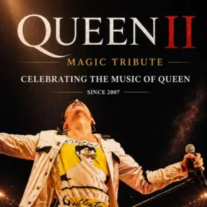 Queen II Tribute: Queen-Hits am 08.10.2027 in der Stadthalle Eckernförde.