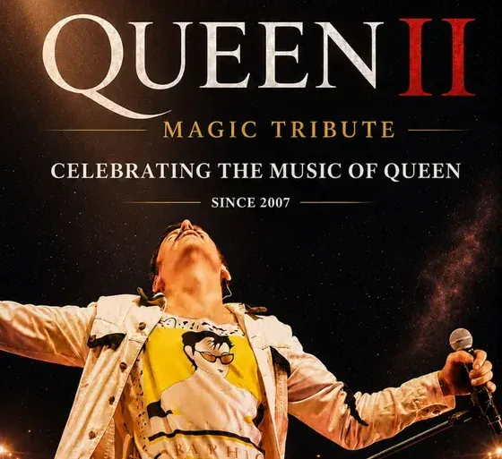 Queen II Tribute: Queen-Hits am 08.10.2027 in der Stadthalle Eckernförde.