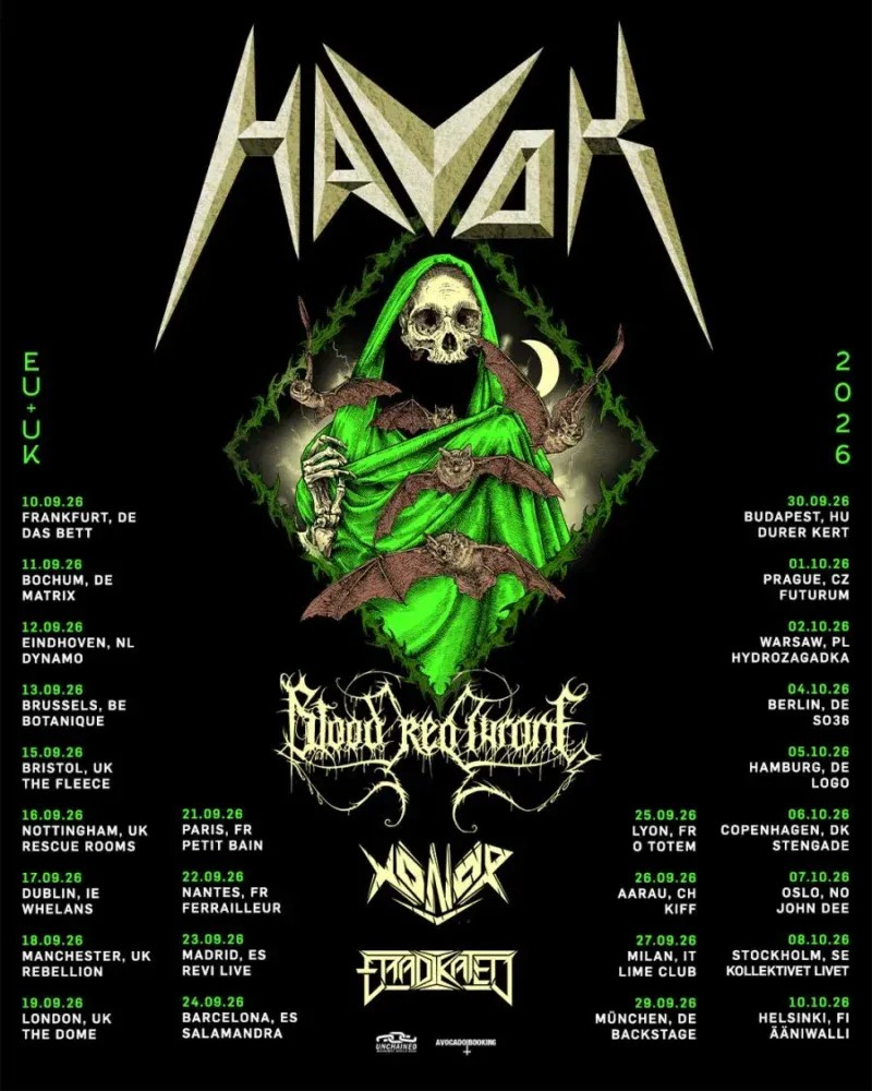 Havok - EU UK Tour 2026