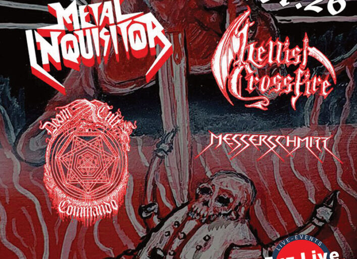 Time For Metal Veranstaltungsposter mit Bands wie Metal Inquisition und Co.