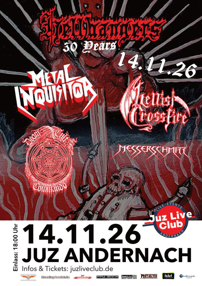 Time For Metal Veranstaltungsposter mit Bands wie Metal Inquisition und Co.